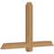 Ekena Millwork Eugene Smooth Timber Gable Bracket, Western Red Cedar, 48"W x 30"H x 3 1/2"D x 3 1/2"F, 15/12 Pitch GBW048X30X0404EUG00SWR - alternate 5